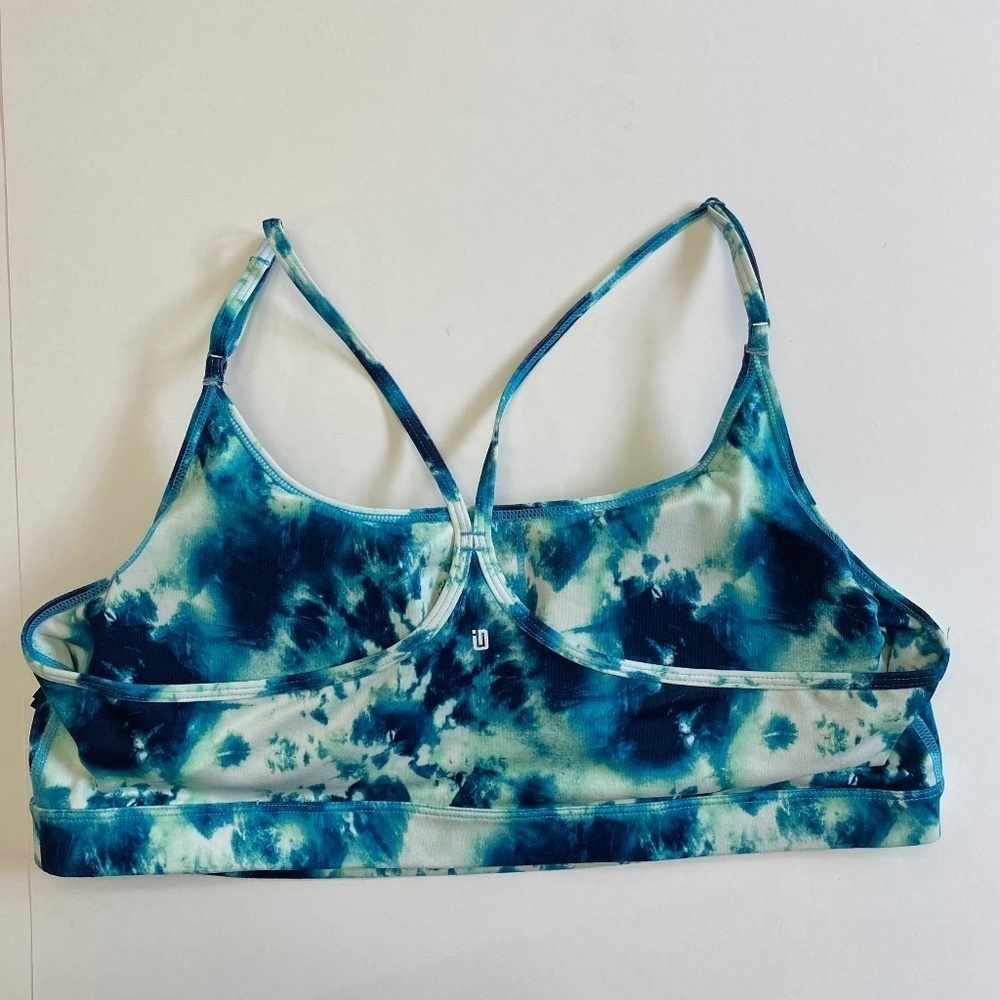 ID X-Large NWT Ideology Performance Sports Bra, Sea Shore (Blue/Green) - Picture 8 of 14